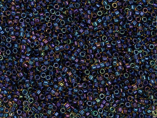 TOHO Treasure 11/0 Capri-Lined Lt Yellow Rainbow Seed Bead 2.5-Inch Tube