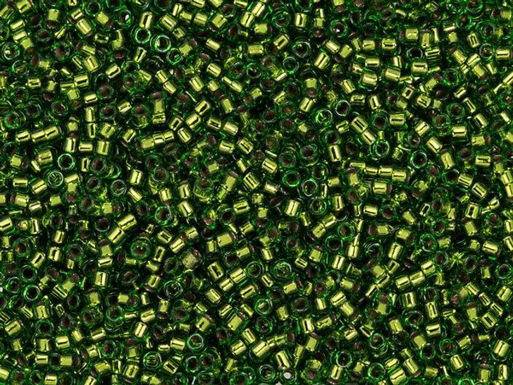 TOHO Treasure 11/0 Copper-Lined Peridot Seed Bead 2.5-Inch Tube