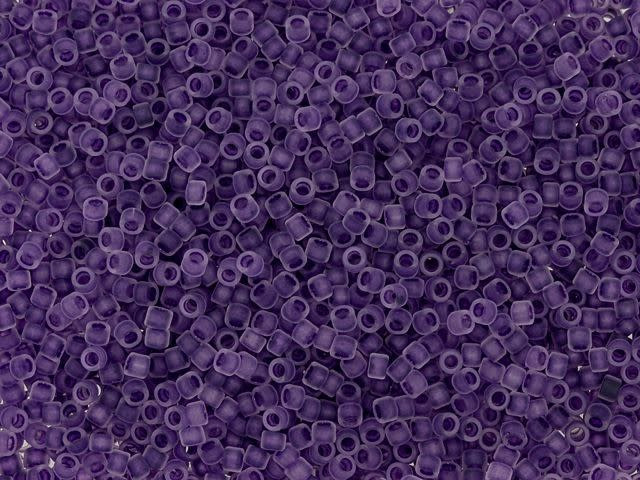 TOHO Treasure 11/0 Frosted Grape-Lined Crystal Rainbow Seed Bead 2.5-Inch Tube