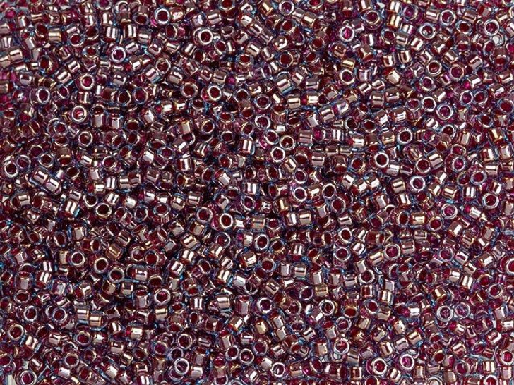 TOHO Treasure 11/0 Fuchsia-Lined Lt Sapphire Seed Bead 2.5-Inch Tube