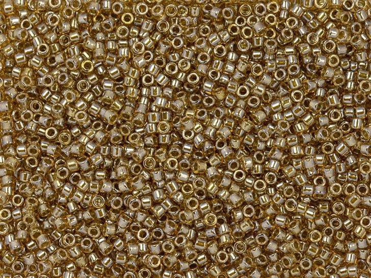 TOHO Treasure 11/0 Gold-Lined Champagne Seed Bead 2.5-Inch Tube