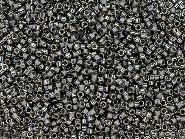 TOHO Treasure 11/0 Graphite-Lined Crystal Seed Bead 2.5-Inch Tube