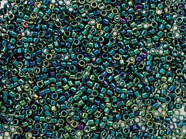 TOHO Treasure 11/0 Higher-Metallic June Bug Seed Bead 2.5-Inch Tube
