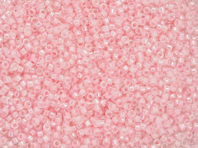 TOHO Treasure 11/0 Inside-Color Rainbow Crystal/Bubble Gum-Lined Seed Bead 2.5-Inch Tube