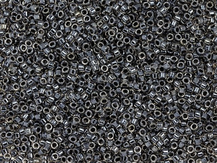 TOHO Treasure 11/0 Jet-Lined Crystal Seed Bead 2.5-Inch Tube