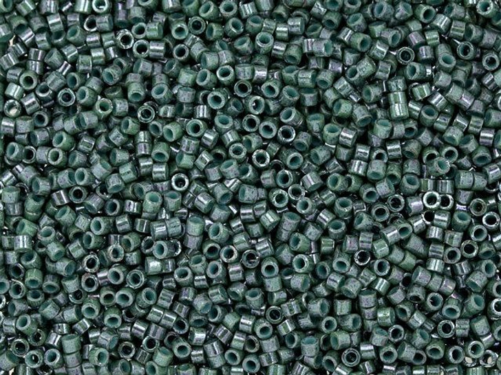 TOHO Treasure 11/0 Marbled Dark Turquoise Seed Bead 2.5-Inch Tube