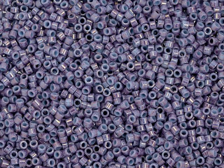 TOHO Treasure 11/0 Marbled Lt Blue-Amethyst Seed Bead 2.5-Inch Tube