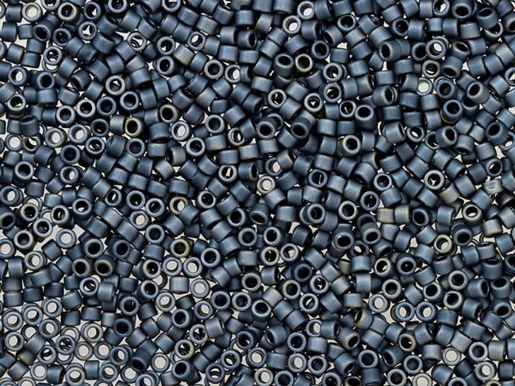 TOHO Treasure 11/0 Matte Gunmetal Seed Bead 2.5-Inch Tube