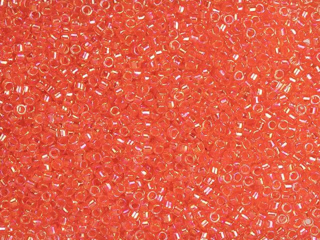 TOHO Treasure 11/0 Opaque Hyacinth-Lined Crystal Rainbow Seed Bead 2.5-Inch Tube