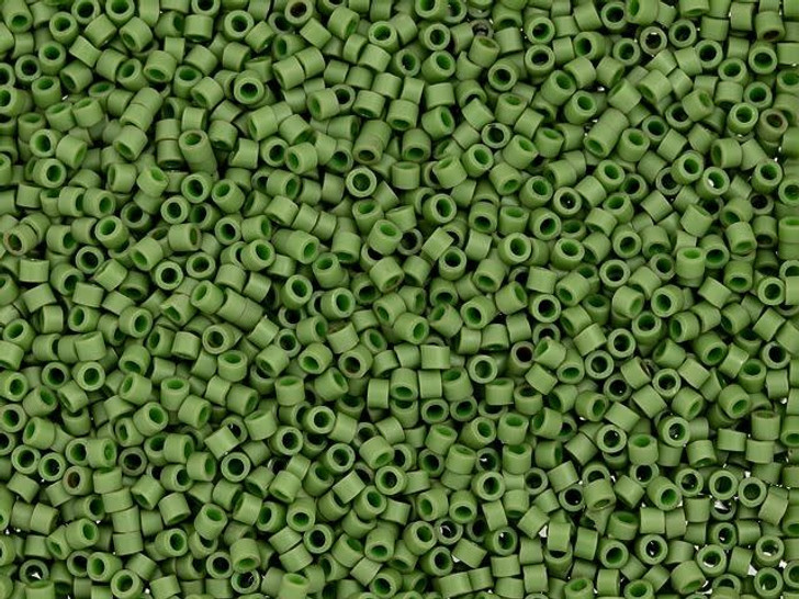 TOHO Treasure 11/0 Opaque Matte Luster Olive Seed Bead 2.5-Inch Tube