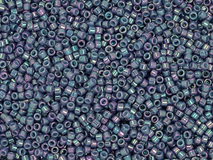 TOHO Treasure 11/0 Opaque Plum Rainbow Seed Bead 2.5-Inch Tube