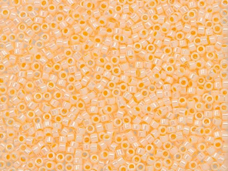 TOHO Treasure 11/0 Opaque-Pastel Cantaloupe Seed Bead 2.5-Inch Tube