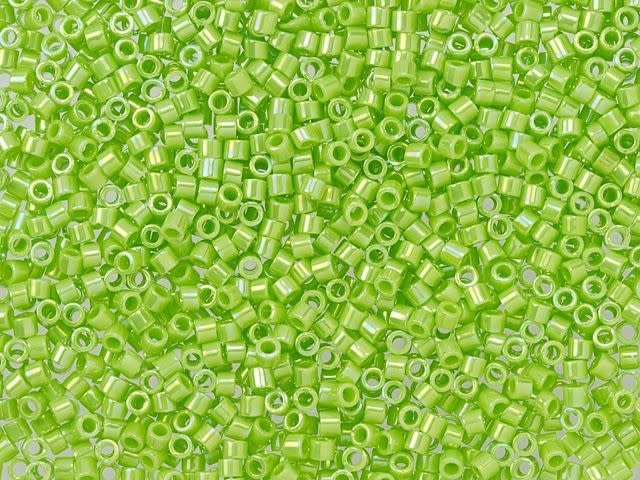 TOHO Treasure 11/0 Opaque-Rainbow Sour Apple Seed Bead 2.5-Inch Tube