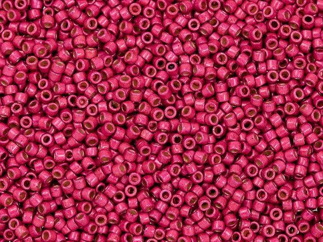 TOHO Treasure 11/0 PermaFinish Galvanized Matte Orchid Seed Bead 2.5-Inch Tube
