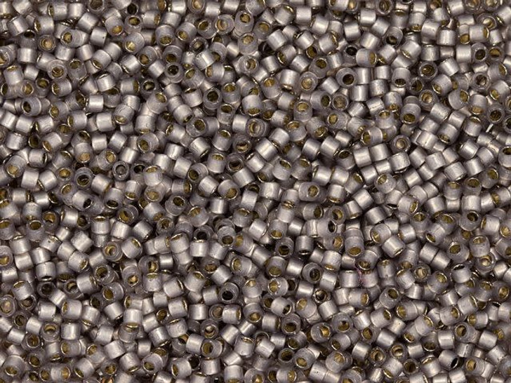 TOHO Treasure 11/0 PermaFinish Translucent Silver-Lined Gray Seed Bead 2.5-Inch Tube