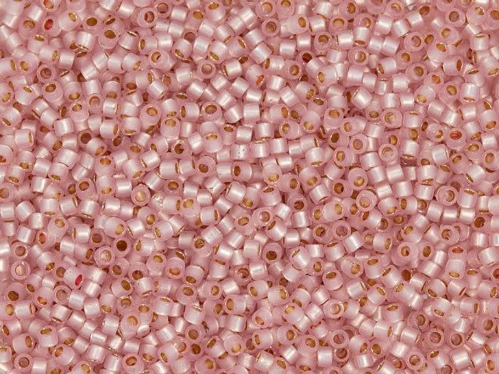 TOHO Treasure 11/0 PermaFinish Translucent Silver-Lined Soft Pink Seed Bead 2.5-Inch Tube