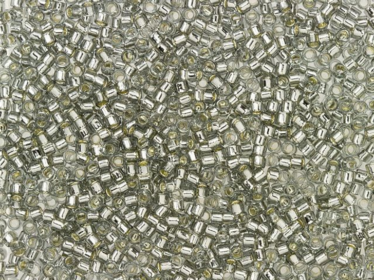 TOHO Treasure 11/0 Silver-Lined Black Diamond Seed Bead 2.5-Inch Tube