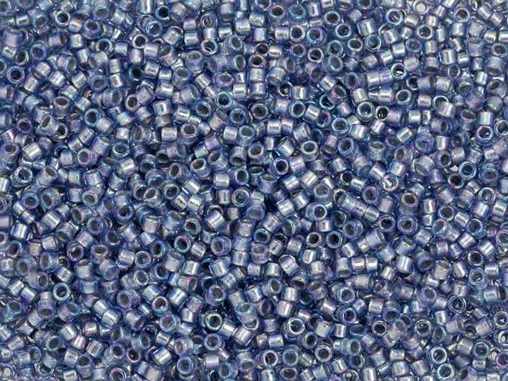 TOHO Treasure 11/0 Silver-Lined Montana Blue Rainbow Seed Bead 2.5-Inch Tube