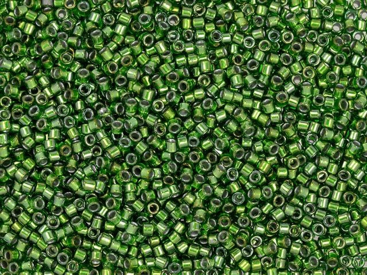 TOHO Treasure 11/0 Silver-Lined Sour Apple Seed Bead 2.5-Inch Tube