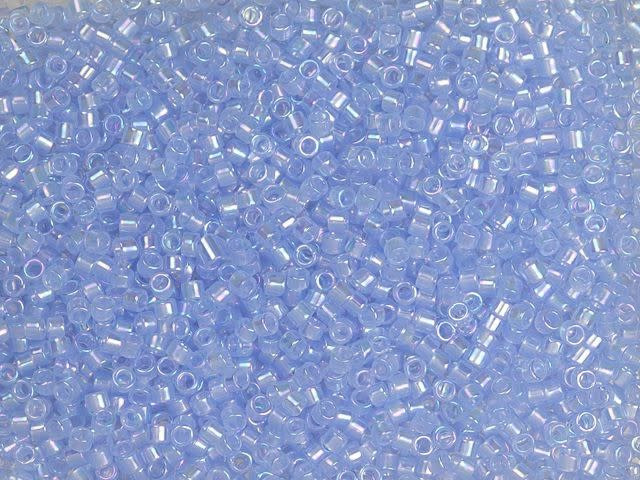 TOHO Treasure 11/0 Translucent Sapphire Rainbow Seed Bead 2.5-Inch Tube