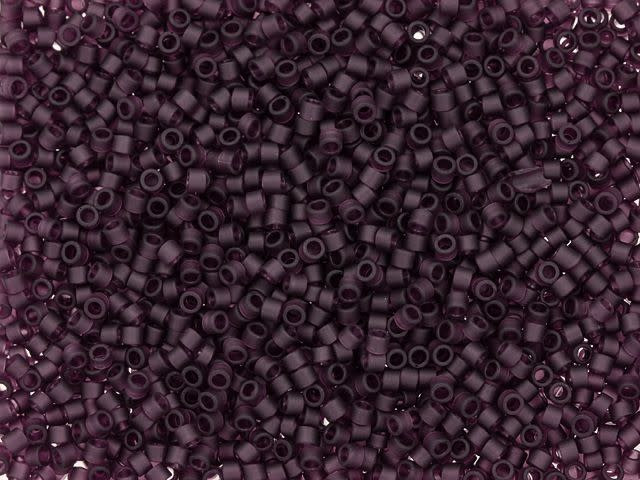 TOHO Treasure 11/0 Transparent Frosted Amethyst Seed Bead 2.5-Inch Tube