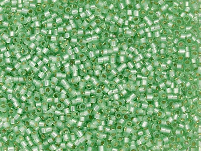 TOHO Treasure 11/0 Transparent Silver-Lined Mint Green Seed Bead