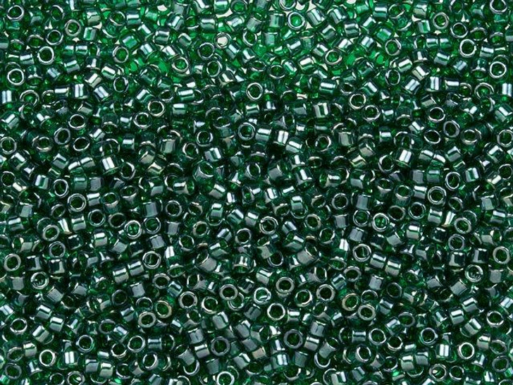 TOHO Treasure 11/0 Transparent-Lustered Green Emerald Seed Bead 2.5-Inch Tube