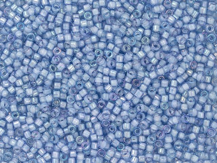 TOHO Treasure 11/0 White-Lined Lt Sapphire Seed Bead 2.5-Inch Tube