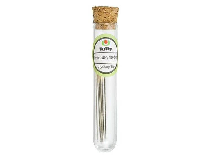 Tulip Embroidery Needles Sharp Tip No 8 (8 pack)