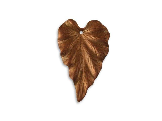 Vintaj Artisan Copper Woodland Leaf Pendant