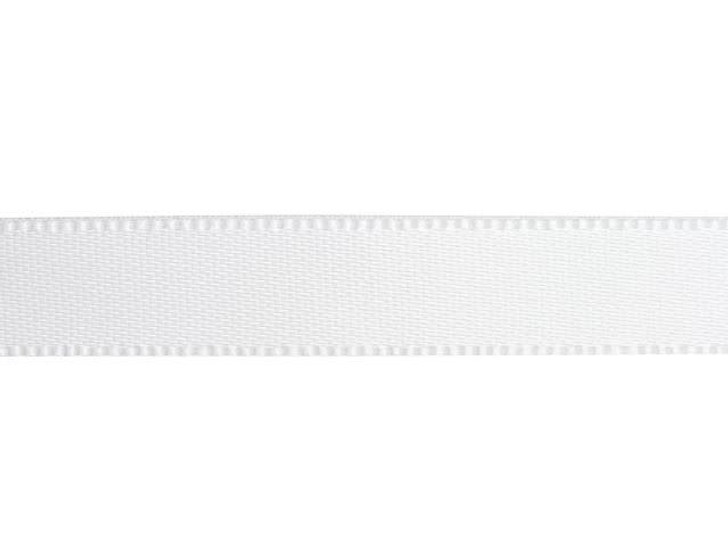 White 3/8 Inch Satin Ribbon by the Foot