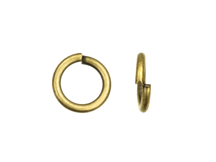 Antique Brass 12mm 14 Gauge Round Open Jump Ring