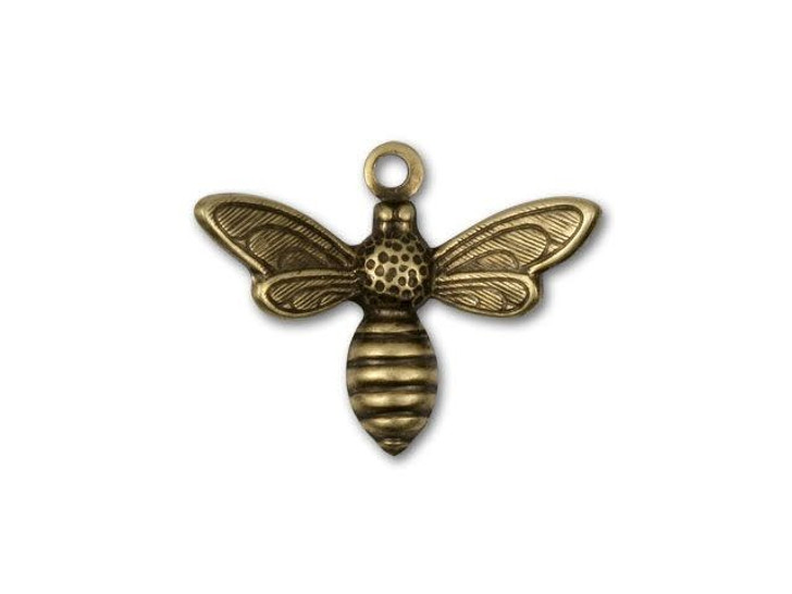 Antique Brass Bee Charm