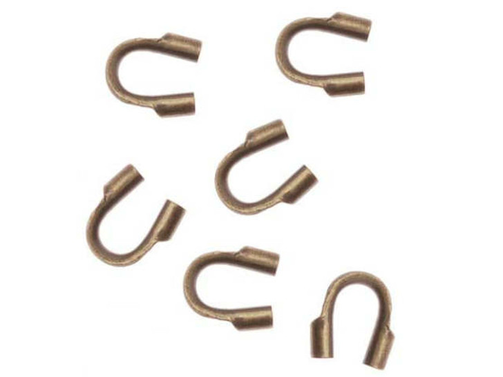 Antique Brass Cable and Stringing Thimble Wire Guard (.024 Inch Hole)