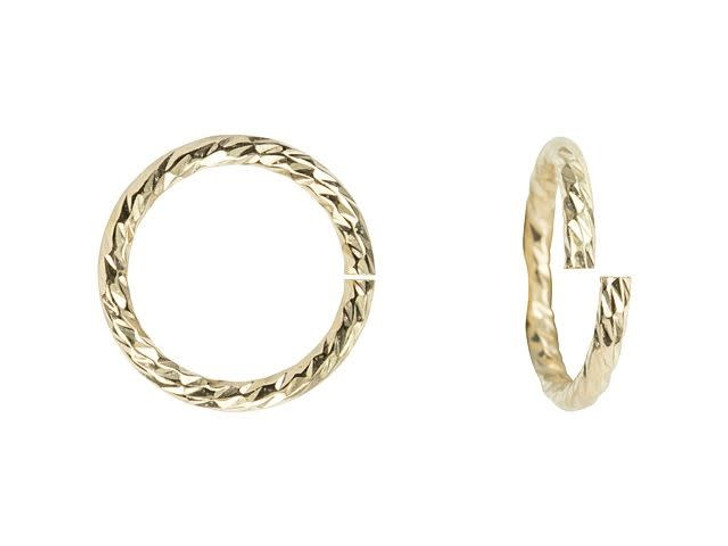 Gold-Filled 19.5 Gauge Sparkle Jump Ring .035x.306" (0.89x7.8mm)