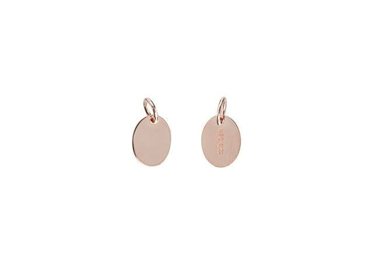 Rose Gold-Filled 7.3 x 5.5mm Oval Quality Tag with Ring