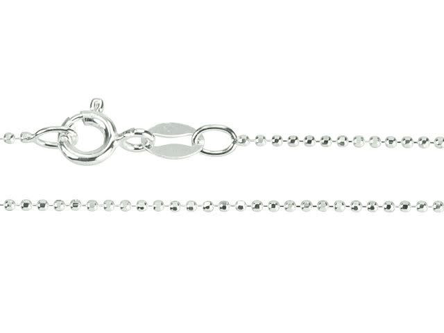 Diamond Cut Bead Chain Necklace