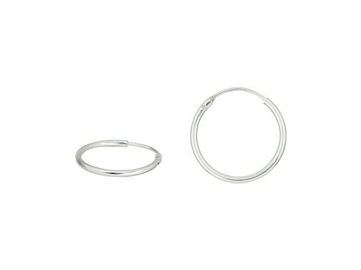 Sterling Silver 16mm Endless Hoop (1 Pair)
