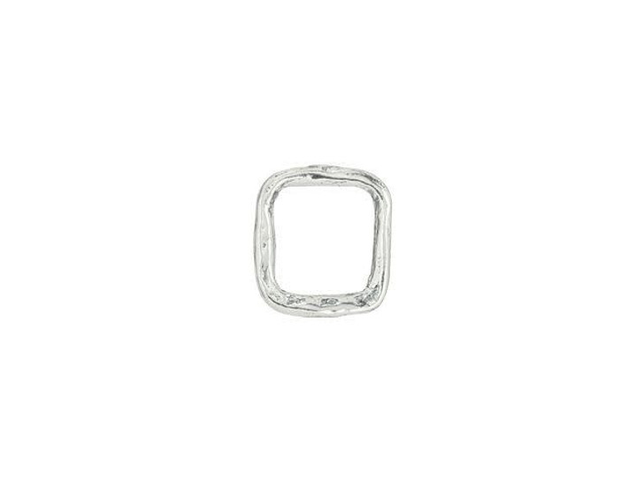 Sterling Silver Small Organic Square Link