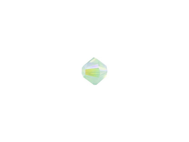 PRESTIGE Crystal Components 5328 4mm Bicone Bead Chrysolite Opal Shimmer 2x