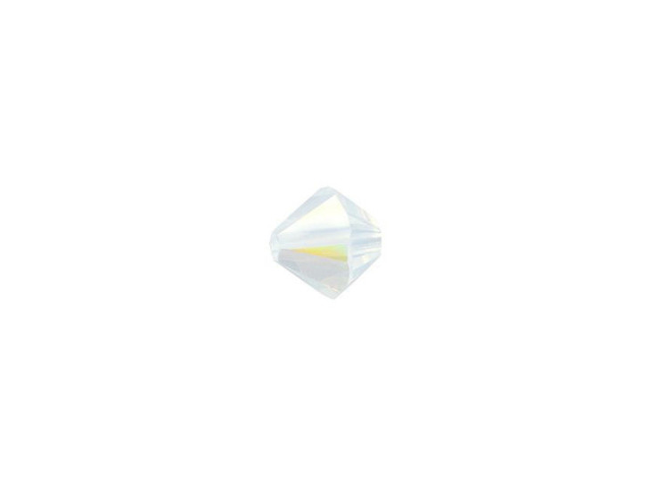 PRESTIGE Crystal Components 5328 5mm Bicone Bead White Opal Shimmer PRESTIGE Crystal Components 5328 5mm Bicone Bead White Opal Shimmer