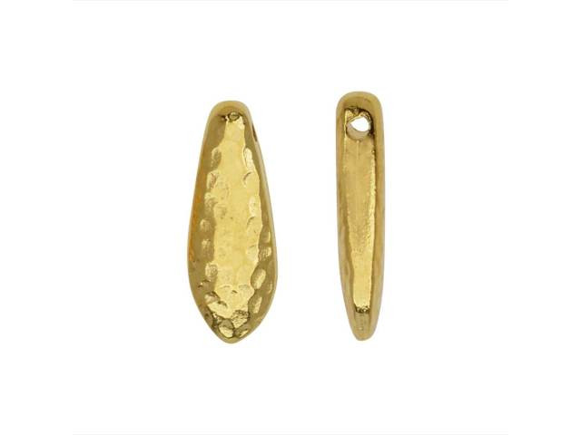 TierraCast Gold-Plated Pewter Hammertone Dagger Bead