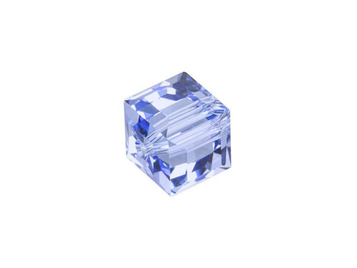 PRESTIGE Crystal Components 5601 Faceted Cube 8mm Light Sapphire PRESTIGE Crystal Components 5601 Faceted Cube 8mm Light Sapphire