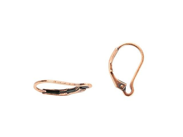 Antique Copper-Plated Brass Interchangeable Leverback Earring (1 Pair)