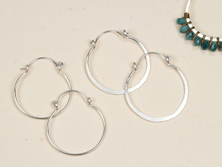 Sterling Silver Oval Hoops  Melt Jewellery