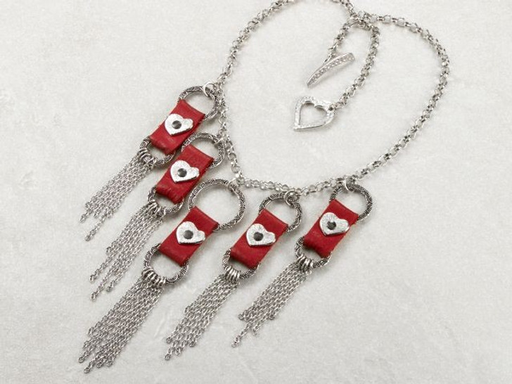 Hearts and Tassels Necklace Tutorial