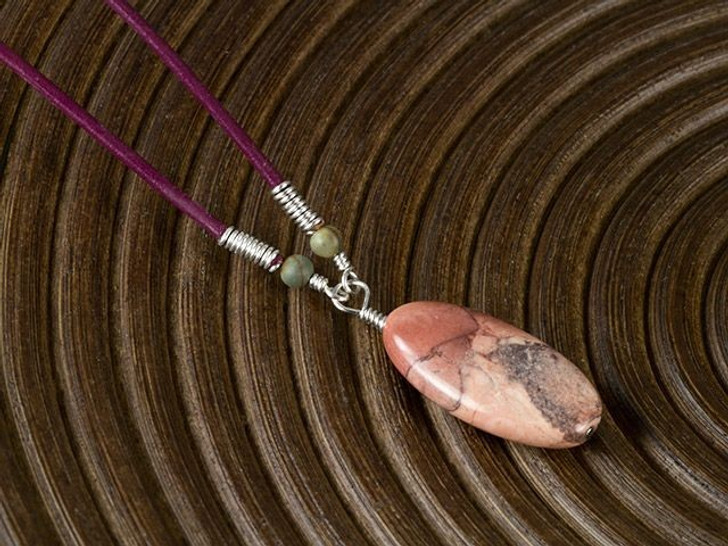 Katie's Wire-Wrapped Leather Necklace