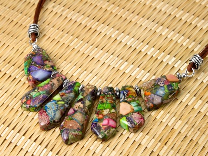 Mayan Rainbow Necklace Tutorial