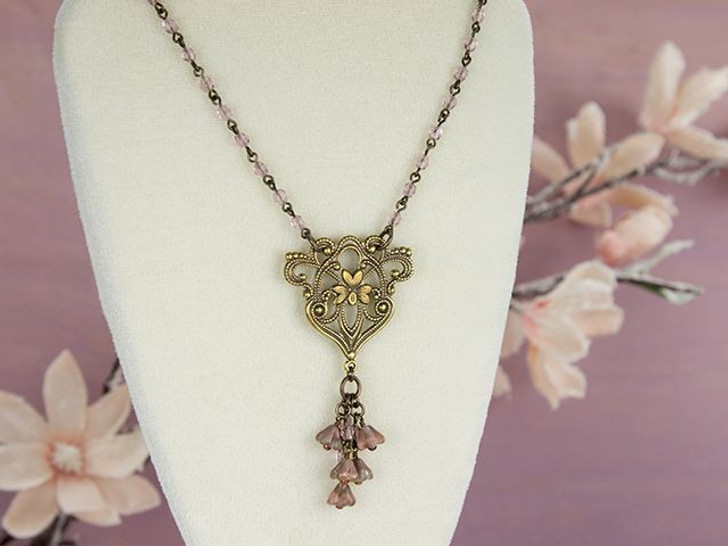 Orchid Garden Necklace Tutorial