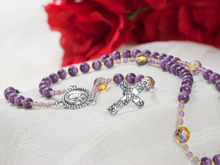 Sacred Heart Rosary Necklace Tutorial Sacred Heart Rosary Necklace Tutorial